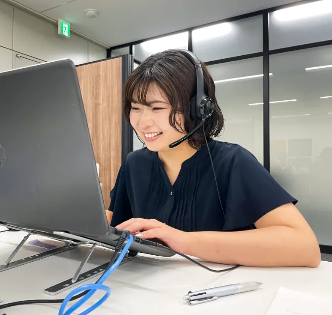 働いている様子